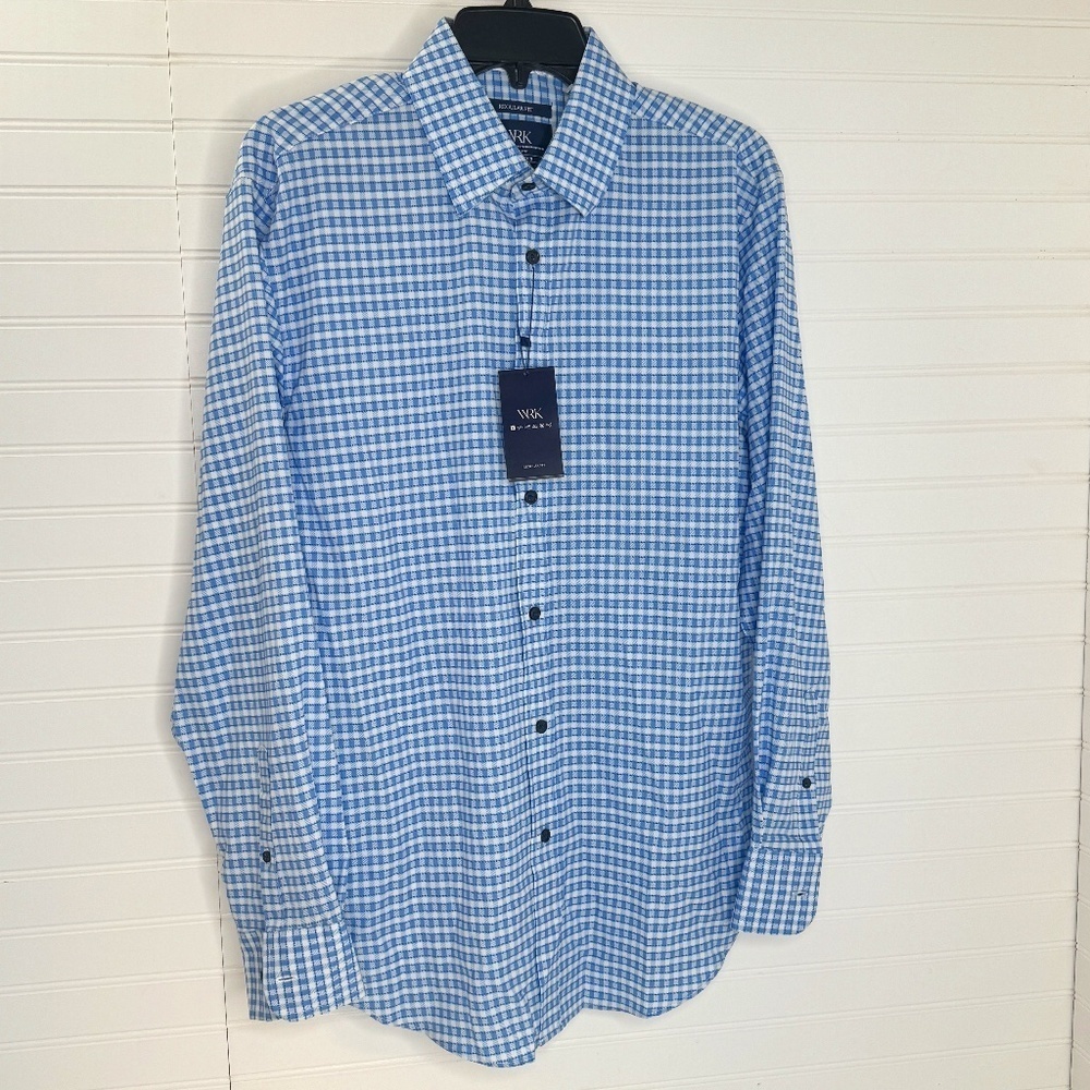 NWT WRK Dress Shirt Regular Fit 4 Way Stretch 15.5